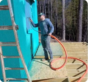 Vapor barrier installation service card on hvrubrwall.com