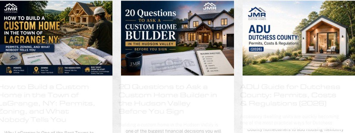 Latest News and Blog section with three article cards