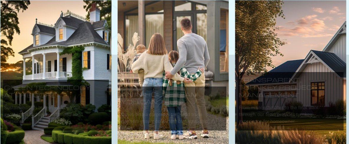 Three exterior and lifestyle photographs with Why Choose JMR headings
